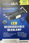 Millertech Led Rechargeable Headlamp 1800 Lumens 555-2ND Fishing Hunting Wedding. Fixed Price $49.95.