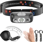 Headlamp, Usb-c RECHARGEABLE,90-DEGREE Adjustable,flashlight With Black. Fixed Price $10.99.