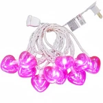Pink Heart Decorative Lighting String, 10 Count Led And 9 Ft White Wire,.... Fixed Price $16.87.