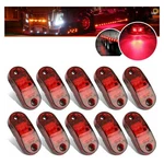 Red Led Truck Side Clearance Marker Light Lamp Auto Trailer Car Rv Oval 2.6" 10X. Fixed Price $14.99.