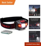 5-IN-1 Led Headlamp Ultra Bright, Waterproof, Perfect For Camping & Running. Fixed Price $14.39.