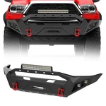 For Toyota Tacoma 2016-2023 Front Bumper With Winch Plate & Led Lights D-rings. Fixed Price $455.99.