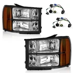 Weelmoto Pair Headlights For 2007-2013 Gmc Sierra 1500 2500HD 3500HD Headlamps. Fixed Price $74.88.
