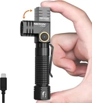 Nicron Edc Flashlight Rechargeable, 90 Degree With Magnet Black. Fixed Price $40.50.
