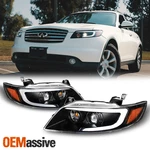 Switchback Turn Signal Fit 2003-08 FX35 FX45 Black Drl Led Projector Headlights. Fixed Price $387.99.