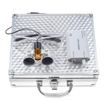 Eustoma 3.5X Binocular Loupes, 5W Led Headlight, Clip-on With Filter, Silver. Fixed Price $74.50.