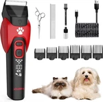 Solimpia Dog Cat Pet Clippers Shavers Electric Grooming Black And Red. Fixed Price $36.43.