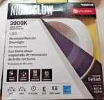 Utilitech Nightglow Led 5"-6" White Recessed Downlight Lamp Replacement For 65W. Fixed Price $18.90.