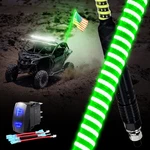 Viswiker 1PC 2FT Upgrade Super Bright Green Cob Whip Lights, Quick Install And. Fixed Price $83.80.