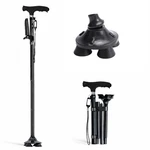 Folding Walking Cane With Led Light,second Handle,adjustable Stability F.... Fixed Price $40.82.