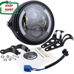 7 Inch Round Led Motorcycle Headlight With Housing Bucket Amber Turn Signal. Fixed Price $142.61.