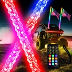 Beatto 2PCS 3FT0.9M Rf Remote Control Rgb Led Whips Light Dacning/chasing. Fixed Price $149.41.