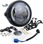 7 Inch Round Led Motorcycle Headlight With Housing Bucket Amber Turn Signal. Fixed Price $151.28.