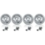 5-3/4" H5006 & H5001 Halogen Headlight Crystal Headlamp Clear 60/55 H4 Bulbs Set. Fixed Price $142.45.