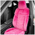 Fuzzy Faux Fur Car Seat Cover, Fluffy Auto Front Cushion Warm Pink. Fixed Price $37.18.
