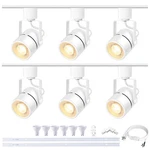 Bravsekai White Led Track Lighting Heads Kit, 10W 6 3000K. Fixed Price $128.99.