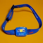 Blitzu Hands-free Headlamp, Blue, 165 Lumen, Battery Powered, Waterproof. Fixed Price $10.00.