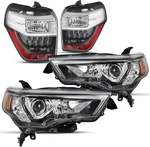 Headlight And Tail Assembly Pair Set For 2014-2020 Toyota 4RUNNER, Left. Fixed Price $500.99.