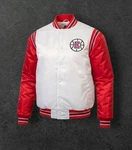 Nwt Clippers Men's Large Starter White/red Renegade Varsity Satin Jacket. Fixed Price $51.99.