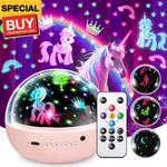Unicorn Toys For Girls Age 4-6, Film & 93 Colors Night Light Kids. Fixed Price $50.44.