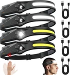 Rechargeable Headlamps 4 Packs, 230 Wide Beam Led With Motion Sens.... Fixed Price $20.00.