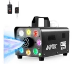 Agptek Smoke Maching, With 13 Colorful Led Lights, Remote Controls, 500W 2000CFM. Fixed Price $36.99.