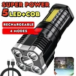 Super Bright Led Torch Flashlight+usb Rechargeable Tactical Camping Outdoor Lamp. Fixed Price $6.19.