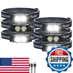 Bud 6PACK Headlamp Rechargeable, 5000L Super Bright Light Led. Fixed Price $64.52.