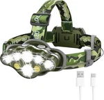 High Lumen Super Bright Headlight, Rechargeable Headlamp With Red. Fixed Price $25.99.