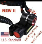 Led Lamp Usb Rechargeable Flashlight Mini Headlight Torch Zoomable. Fixed Price $9.99.