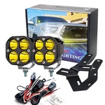 Ijdmtoy 2500K Yellow Round Shape Led A-pillar Pod Light Kit Compatible With 2.... Fixed Price $132.80.