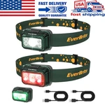 Everbrite 2PCS Rechargeable Led Headlamp 120 Adjustable Headlight Usb-c Cable. Fixed Price $27.99.