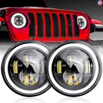 Nifeida 7 Inch Round Headlights H6024 Halo Angel Eyes Drl Amber Turn. Fixed Price $96.00.