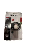 Coast FL89 Headlamp 830 Lumens Led IP54 Rechargeable Waterproof Black. Fixed Price $25.00.