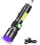 Uv Blacklight, Usb Rechargeable Flashlights Magnetic With. Fixed Price $31.33.