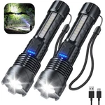 Cinlinso Flashlight High Rechargeable 2 Pack, 990000 Super Black. Fixed Price $51.46.