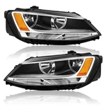 Apsve For 2011-2018 Volkswagen Jetta MK6 Headlights Headlamps Left Right Chrome. Fixed Price $175.88.