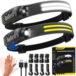 RECHARGEABLE,2 Pack 230 Wide Beam LAMP,2000 Lumen Xx, Black. Fixed Price $19.86.