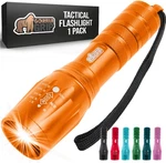 Gorilla Grip Powerful Led Tactical Flashlight, 750 Ft High Lumens Adjustable. Fixed Price $20.99.