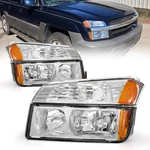 Headlight Assembly For 2002 2003 2004 2005 2006 Chevy Avalanche 1500 2500 Fit.... Fixed Price $111.64.