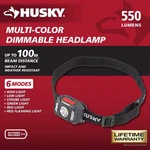Husky 550 Lumens Compact Multi-setting Dimmable Headlight. Fixed Price $12.58.