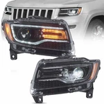 Full Led Headlights For 2011 2012 2013 Jeep Grand Cherokee Sequential Front Lamp. Fixed Price $344.99.