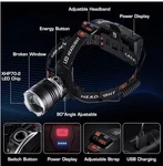 Led Headlamp Rechargeable Usb 9000 Mah 12 Mode IPX7 Waterproof. Fixed Price $49.99.
