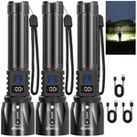Trixhub Rechargeable Flashlights High Lumens, 5MODE Pack, Black. Fixed Price $48.90.