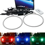 Rgb Led Headlight Angel Eye Halo Ring Kit For 15+ Jeep Renegade 07-14 Fj Cruiser. Fixed Price $81.09.