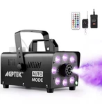Agptek Fog Machine 500W Portable Led Smoke With Lights, Rgb Color. Fixed Price $49.99.