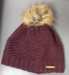 Sweet Turns Women Knit Faux Fur Pom Beanie Hat Cap Winter Cozy Warm Gear. Fixed Price $16.00.
