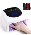 Linssy 96W Uv Cordless Nail Lamp, White W/ Large Screen. Fixed Price $40.99.