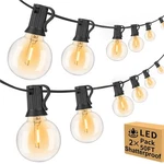 100FT Outdoor String Lights Waterproof/connectable/dimmable With 52 Led Shatt.... Fixed Price $61.55.