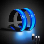 Omkhe Rechargeable Led Armband For RUNNING(2 Pack), Light Up Blue. Fixed Price $17.99.